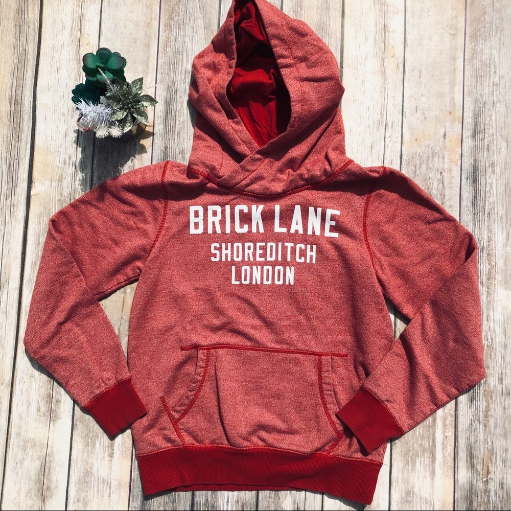 TOM TAILOR | Red Hoodie Pullover hooded Sweatshirt